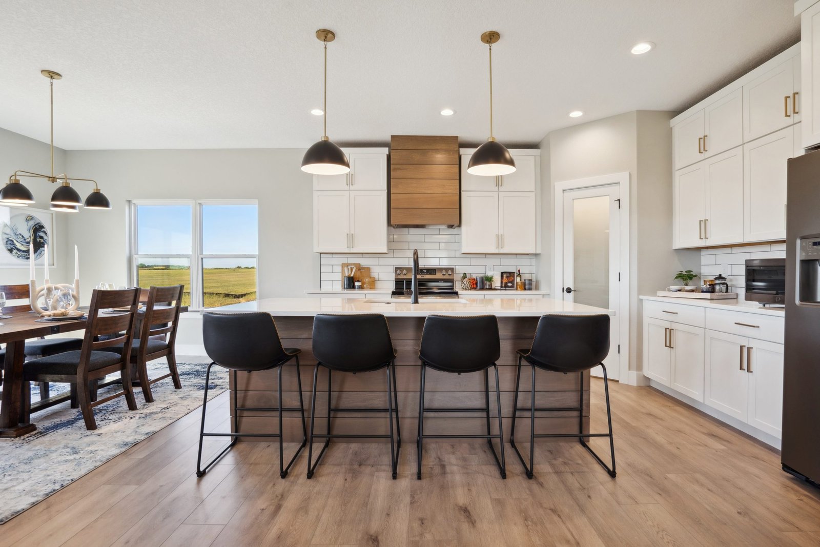 Kitchen in a finished Panther Home Builders house
